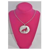 Michael Charles Wolf Pendant Necklace