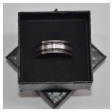 Sterling Silver Band Ring Sz 13 925