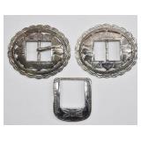 3 Pc Vintage Belt Buckle Lot