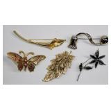 Vintage Butterfly Brooch Spain + 3 Pins