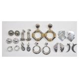 10 Pairs Mixed Silver & Gold Tone Earrings