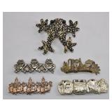 Novelty Animal & Figural Barrettes Lot