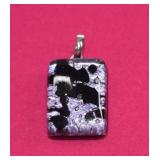 Sterling & Murano Glass Pendant
