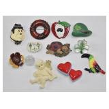 Vintage Novelty Brooch Lot 12 pcs