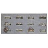 13 Pc Fashion Rings Mixed Sizes 5ï¿½10