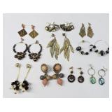Vintage Style Earrings Lot 10 Pairs