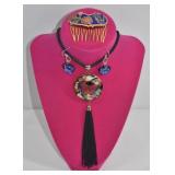 Asian Cloisonnï¿½ & Jewelry Lot 4pcs