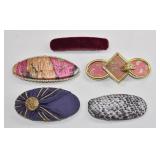 Vintage Fabric & Velvet Barrettes Lot