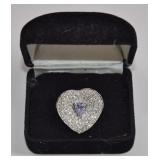 Camille Lucia Crystal Statement Ring Sz 9