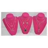 12 Pc Fashion Pendant Necklace Lot