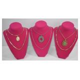 Vintage Necklace Lot Gold & Silver 6 Pc