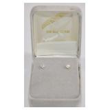 14K Gold CZ Stud Earrings JCM