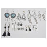 Boho Style Earring Lot (10 Pairs)