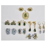 Vintage Earring Lot w/ Pendant Set