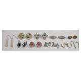 Rhinestone & Vintage Earring Lot (10 Pairs)
