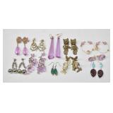 10 Pr Statement Earrings Mixed Styles