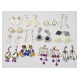 14 Pr Fashion Earrings Mixed Styles Lot