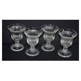 Set of 4 Depression Era Soda Fountain Glasses