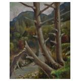Ken Dunning Seaton Trail Oil On Board