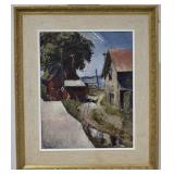 Sheila MacDonald Bronte Harbour 1955 Oil On Board