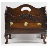 Gibbard Walnut Magazine Rack Stand