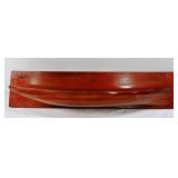 Carved Wooden Canoe Wall Shelf 37'