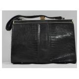 Vintage Faux Reptile Frame Handbag