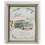 1947 Monarch 8 Framed Print Ad