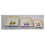 Landis Intl Fruit Pattern Bowl Set