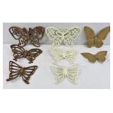 Homco Butterfly Wall Decor Lot (1978)