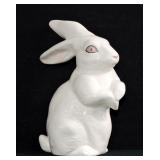 Vintage White Porcelain Rabbit Figure