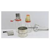 Vintage Kitchen Utensil Lot w/ Choppers