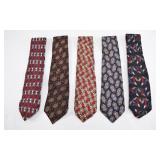 5 Hardy Amies Silk Ties Savile Row