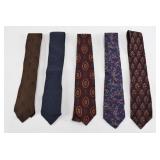 5 Holt Renfrew Silk Ties Vintage Mix