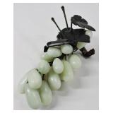 Vintage Carved Quartz Grapes Cluster