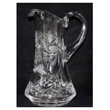 Cut Crystal Pinwheel Pitcher 7'