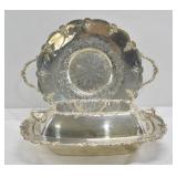 Wm Rogers Old English Tray & Cover Set