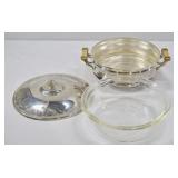 Rogers Silverplate Casserole w Glass Insert