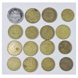 Arcade & Game Tokens Mixed Lot 16 pcs