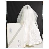 Vintage Valencienne Wedding Dress & Veil