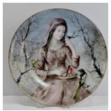 D'Arceau Limoges Winter Girl Plate