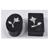 Soapstone Trinket Boxes w/ MOP Inlay