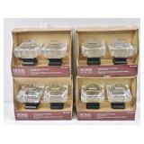 4 Sets Crystal Curtain Rod Finials NIB