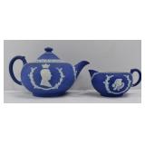 Wedgwood Jasperware Teapot & Creamer