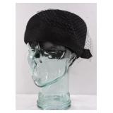 Vintage KMF Black Hat w Veil