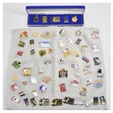 Vintage Olympic & Travel Pin Lot