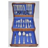 Birks Regency Plate Flatware Set w/ Case