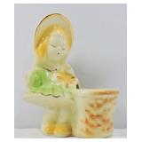 Vintage Girl Planter USA #534