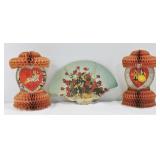 Vintage Honeycomb Valentines & Fan