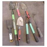 Assorted Garden Hand Tool Lot